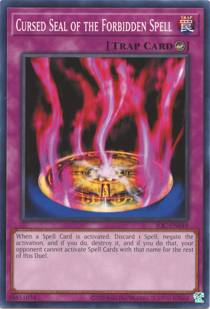 Cursed Seal of the Forbidden Spell (25th Anniversary) [IOC-EN049] Common 