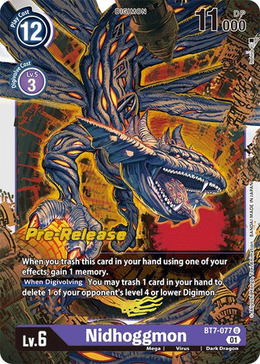 Nidhoggmon [BT7-077] [Next Adventure Pre-Release Cards] 