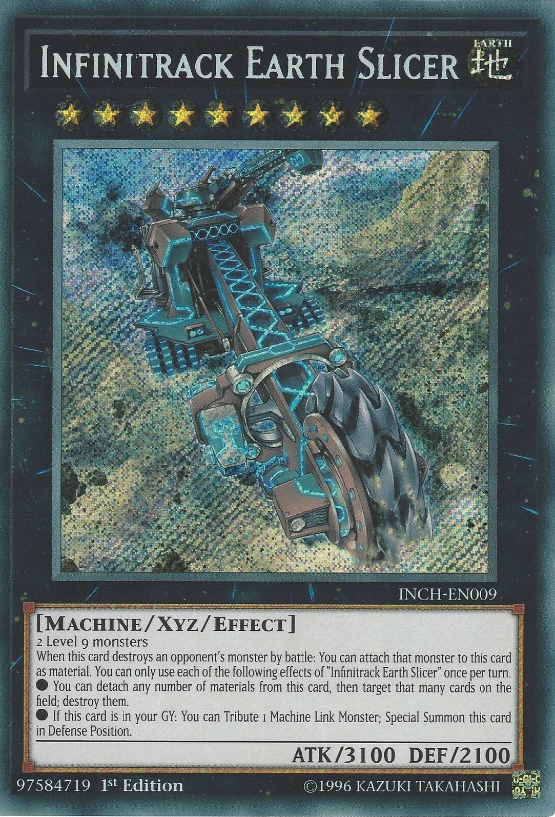 Infinitrack Earth Slicer [INCH-EN009] Secret Rare 