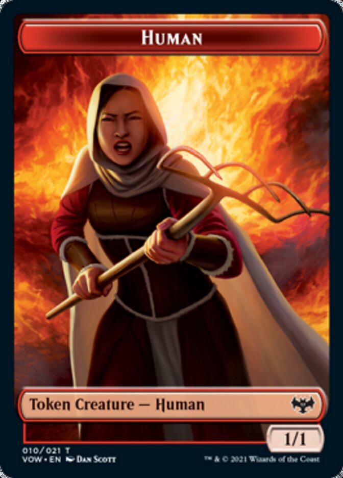 Human Token (010) [Innistrad: Crimson Vow Tokens] 