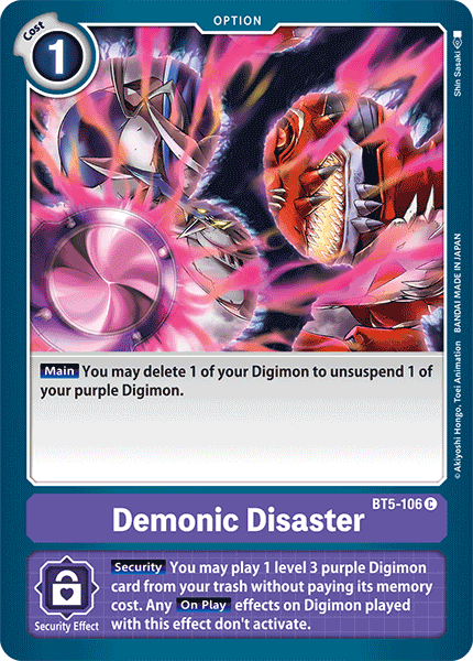 Demonic Disaster [BT5-106] [Battle of Omni]