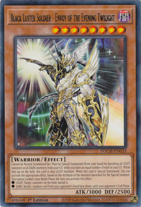 Black Luster Soldier - Envoy of the Evening Twilight [TOCH-EN033] Rare 