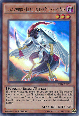 Blackwing - Gladius the Midnight Sun [LC5D-EN131] Ultra Rare 