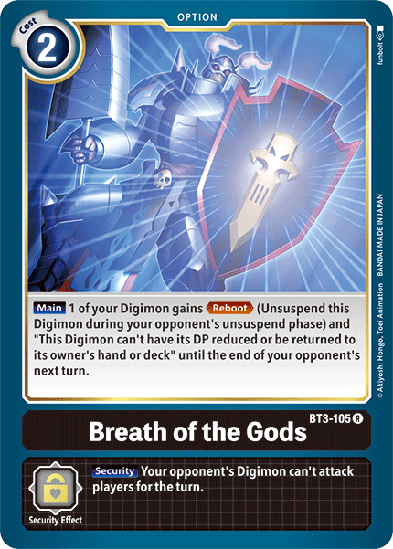 Breath of the Gods [BT3-105] [Release Special Booster Ver.1.5] 