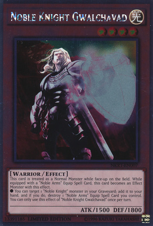 Noble Knight Gwalchavad [NKRT-EN007] Platinum Rare 