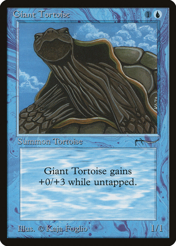 Giant Tortoise (Dark Mana Cost) [Arabian Nights] 