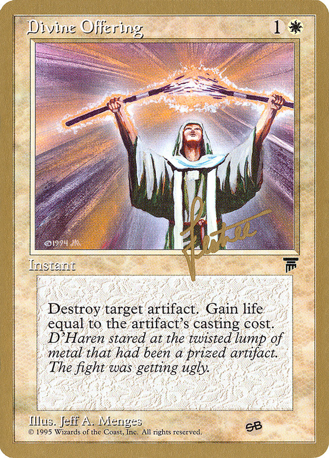 Divine Offering (Bertrand Ltree) (SB) [Pro Tour Collector Set] 