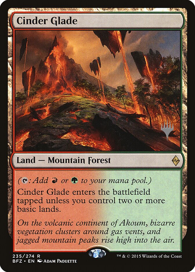 Cinder Glade (Promo Pack) [Battle for Zendikar Promos]