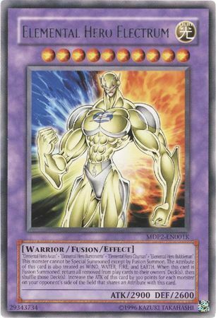 Elemental Hero Electrum (Redemption Replacement) [MDP2-EN001K] Rare 