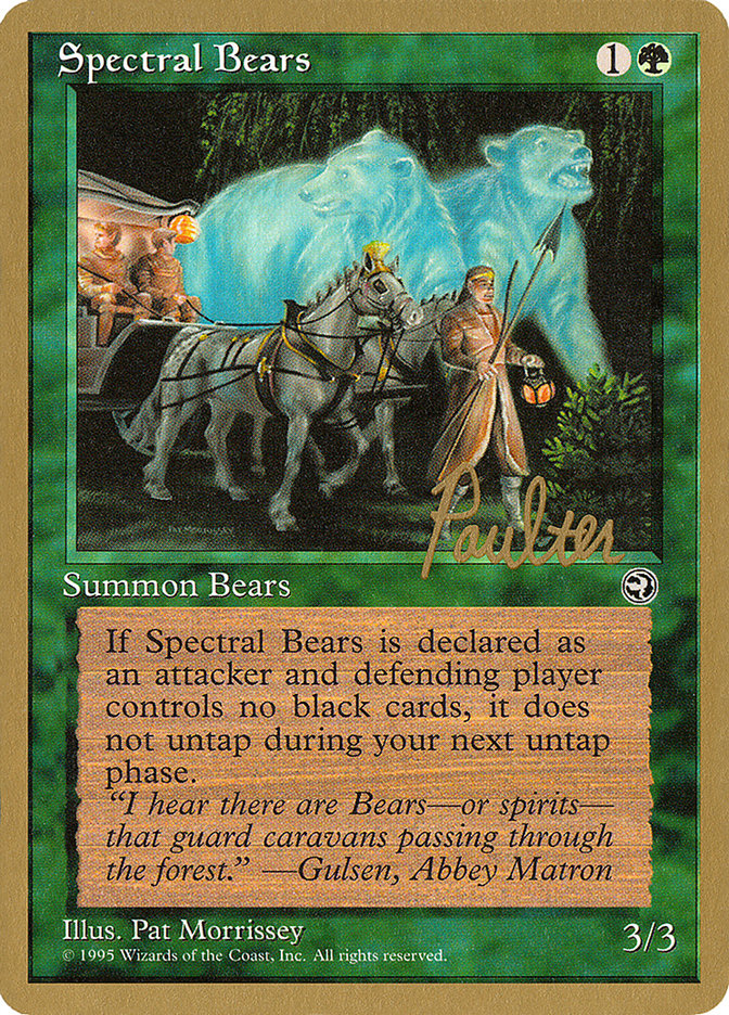 Spectral Bears (Preston Poulter) [Pro Tour Collector Set] 