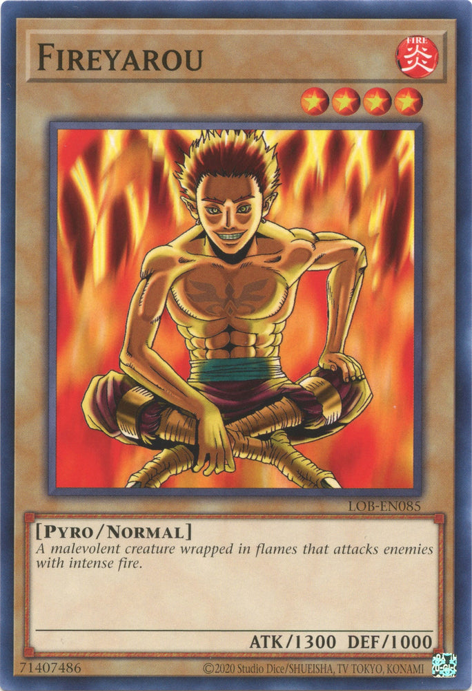 Fireyarou (25th Anniversary) [LOB-EN085] Common 