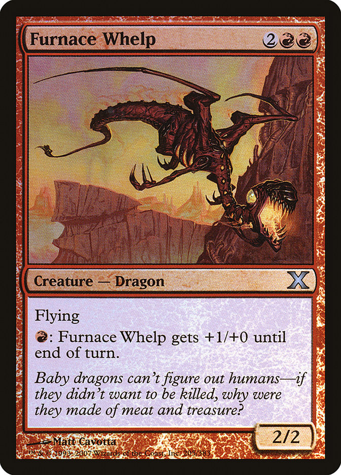 Furnace Whelp (Premium Foil) [Tenth Edition] 