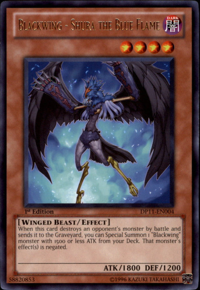 Blackwing - Shura the Blue Flame [DP11-EN004] Rare 