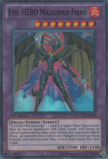 Evil HERO Malicious Fiend [LCGX-EN072] Super Rare 