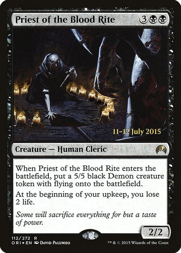 Priest of the Blood Rite [Magic Origins Prerelease Promos] 