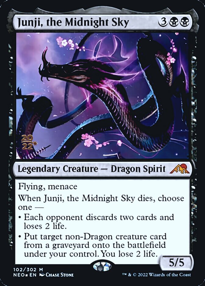 Junji, the Midnight Sky [Kamigawa: Neon Dynasty Prerelease Promos] 