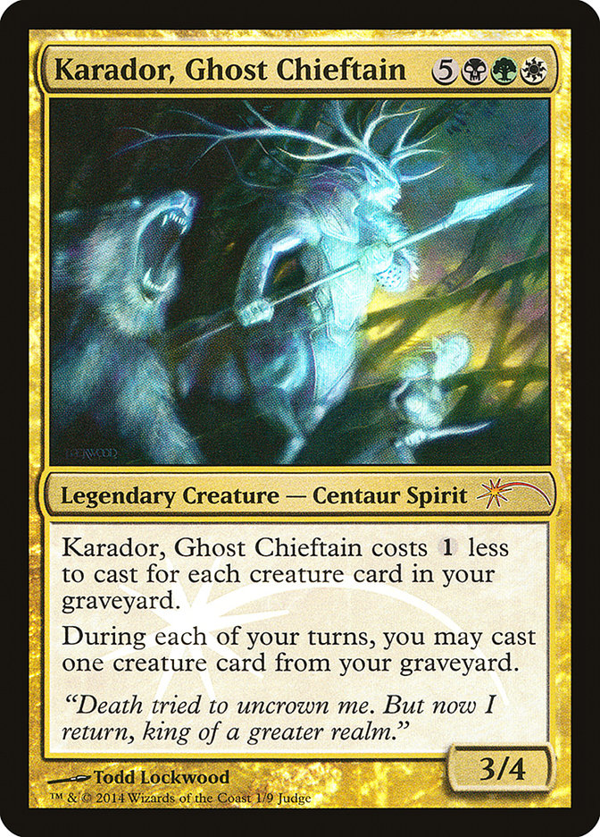 Karador, Ghost Chieftain [Judge Gift Cards 2014] 