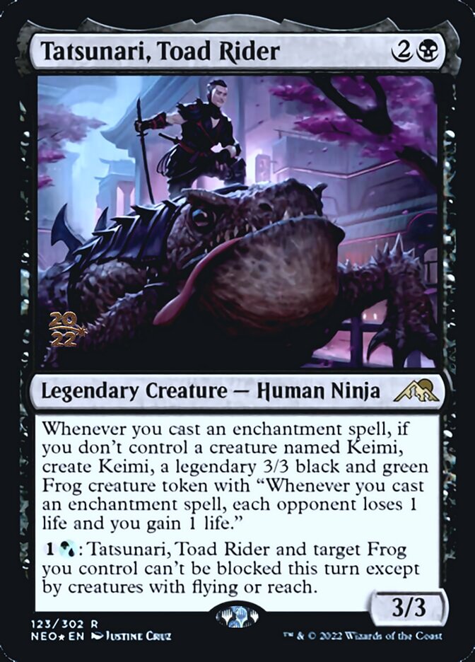 Tatsunari, Toad Rider [Kamigawa: Neon Dynasty Prerelease Promos] 