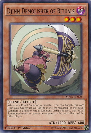 Djinn Demolisher of Rituals [MP15-EN090] Common 