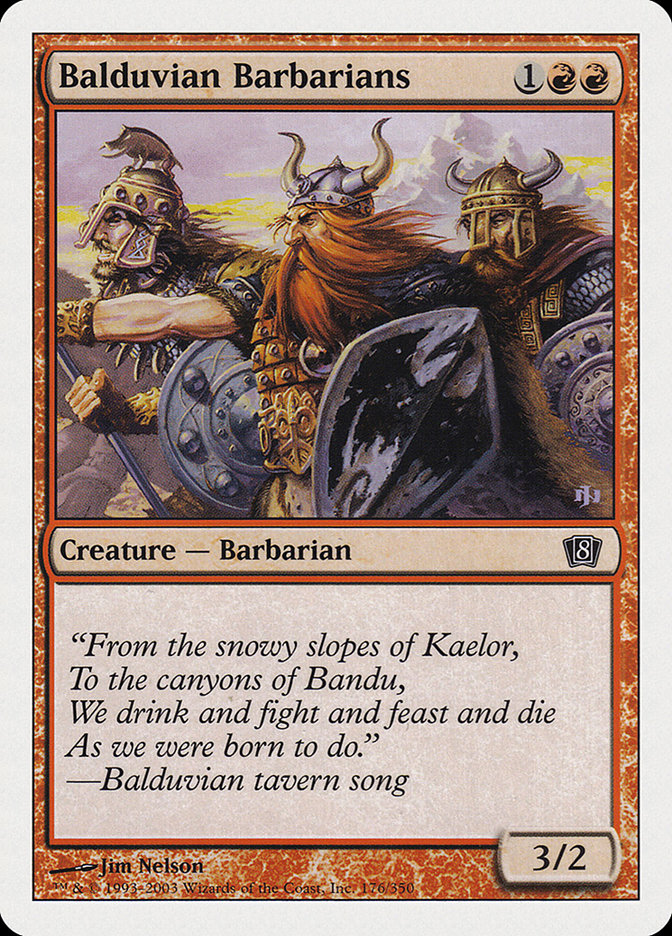 Balduvian Barbarians [Eighth Edition] 