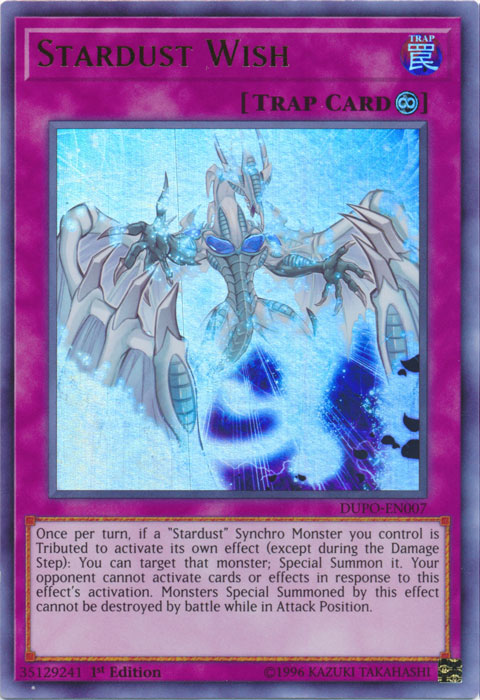 Stardust Wish [DUPO-EN007] Ultra Rare 