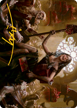 Gisa, Glorious Resurrector Art Card (Gold-Stamped Signature) [Innistrad: Midnight Hunt Art Series] 