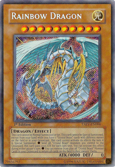 Rainbow Dragon [TAEV-EN006] Secret Rare 