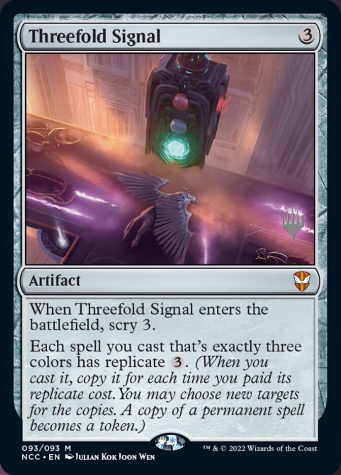 Threefold Signal (Promo Pack) [Streets of New Capenna Commander Promos] 