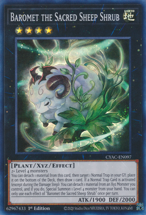 Baromet the Sacred Sheep Shrub [CYAC-EN097] Super Rare 
