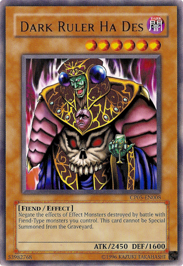 Dark Ruler Ha Des [CP05-EN008] Rare 