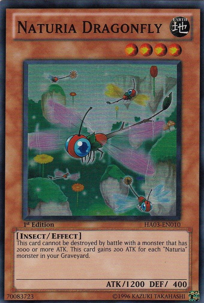 Naturia Dragonfly [HA03-EN010] Super Rare 
