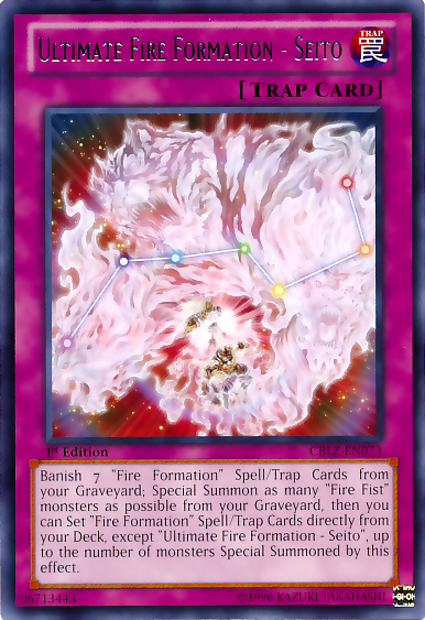 Ultimate Fire Formation - Seito [CBLZ-EN073] Rare 
