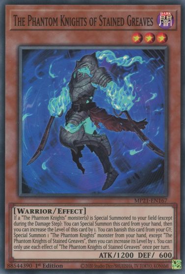 The Phantom Knights of Stained Greaves [MP21-EN167] Super Rare 
