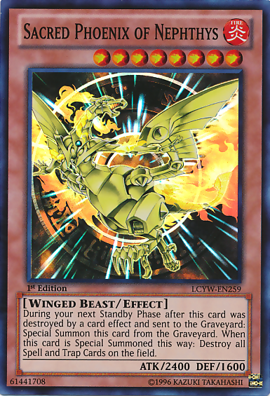Sacred Phoenix of Nephthys [LCYW-EN259] Super Rare 