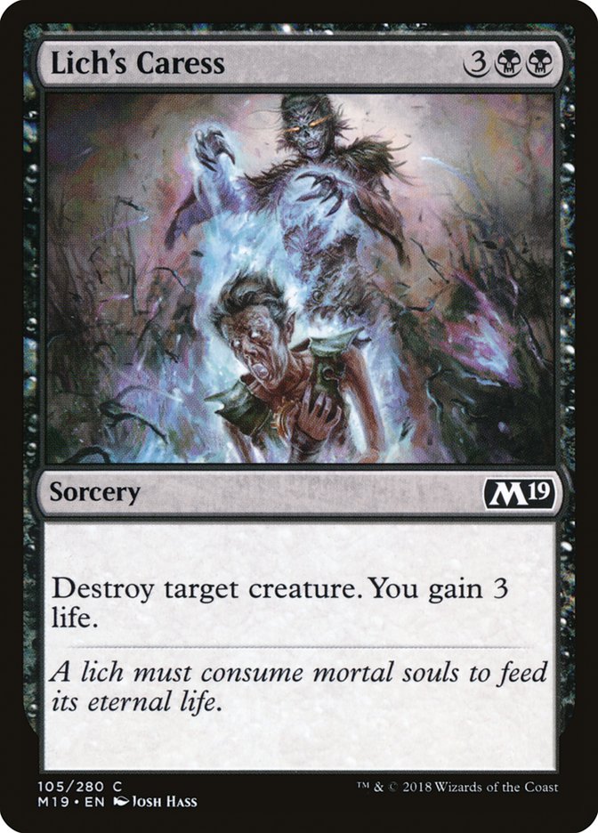 Lich's Caress [Core Set 2019] 