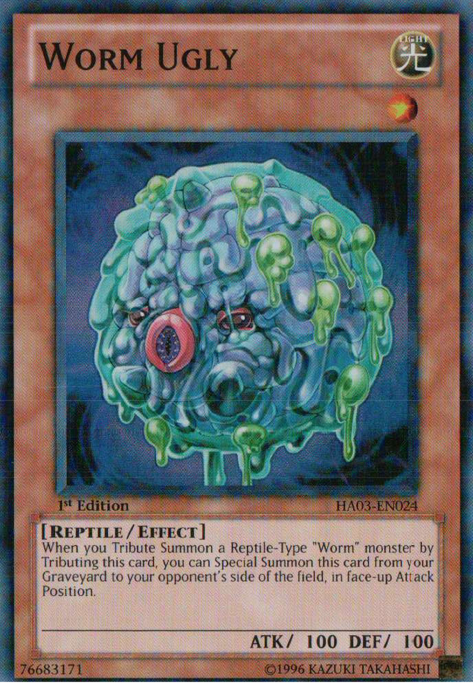 Worm Ugly [HA03-EN024] Super Rare 