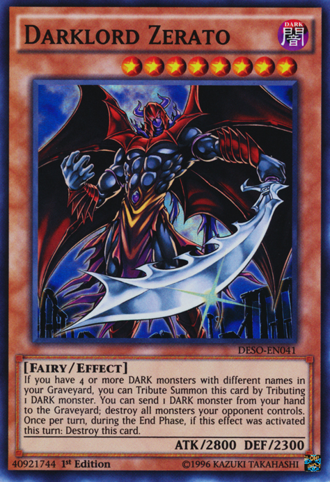 Darklord Zerato [DESO-EN041] Super Rare 