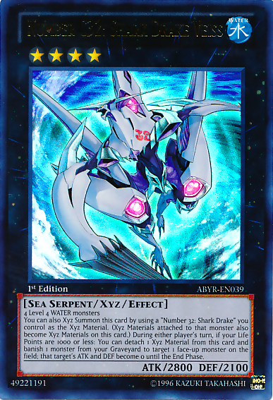 Number C32: Shark Drake Veiss [ABYR-EN039] Ultra Rare 