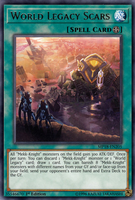World Legacy Scars [MP18-EN205] Rare 