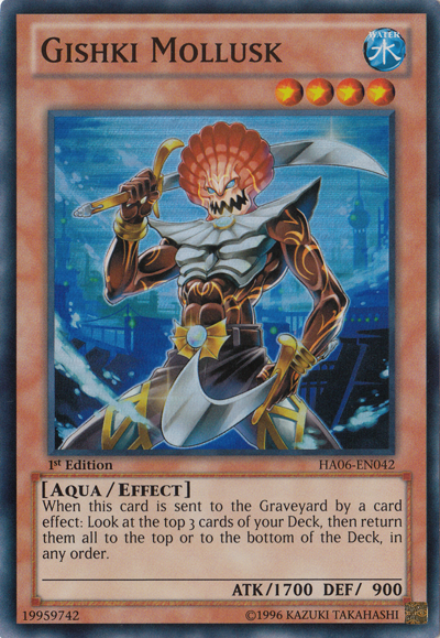 Gishki Mollusk [HA06-EN042] Super Rare 