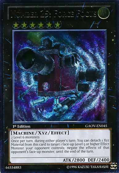 Number 25: Force Focus [GAOV-EN045] Ultimate Rare 