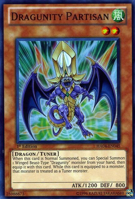Dragunity Partisan [HA04-EN045] Super Rare 