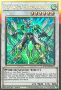 Stardust Charge Warrior [MAGO-EN029] Gold Rare 