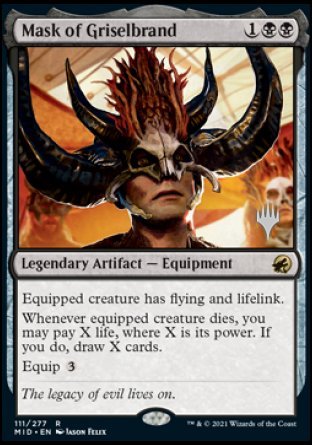 Mask of Griselbrand (Promo Pack) [Innistrad: Midnight Hunt Promos] 