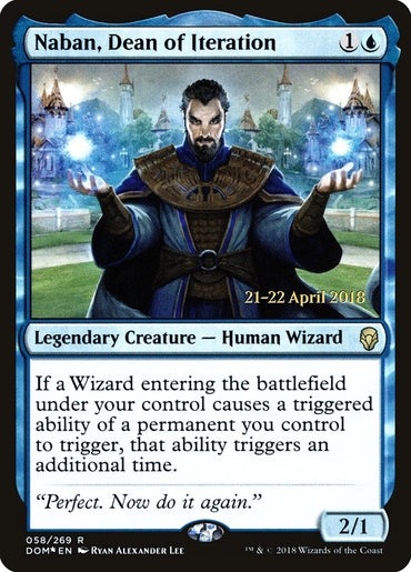 Naban, Dean of Iteration [Dominaria Prerelease Promos] 