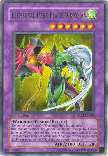Elemental Hero Flame Wingman [TLM-EN035] Ultra Rare 