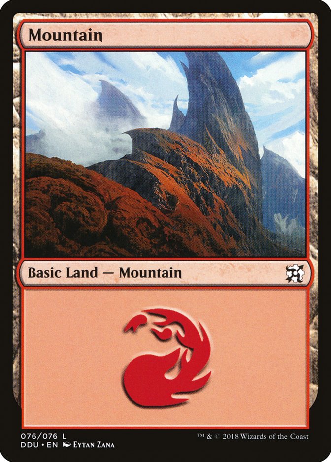Mountain (76) [Duel Decks: Elves vs. Inventors] 