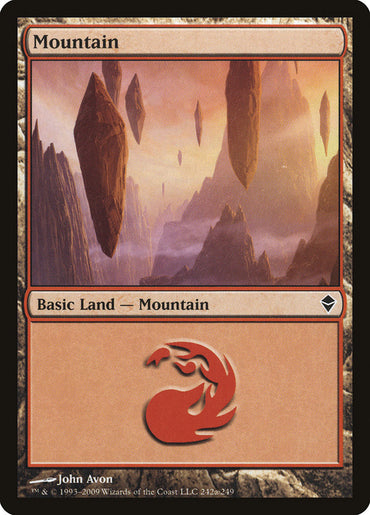 Mountain (242a) [Zendikar] 