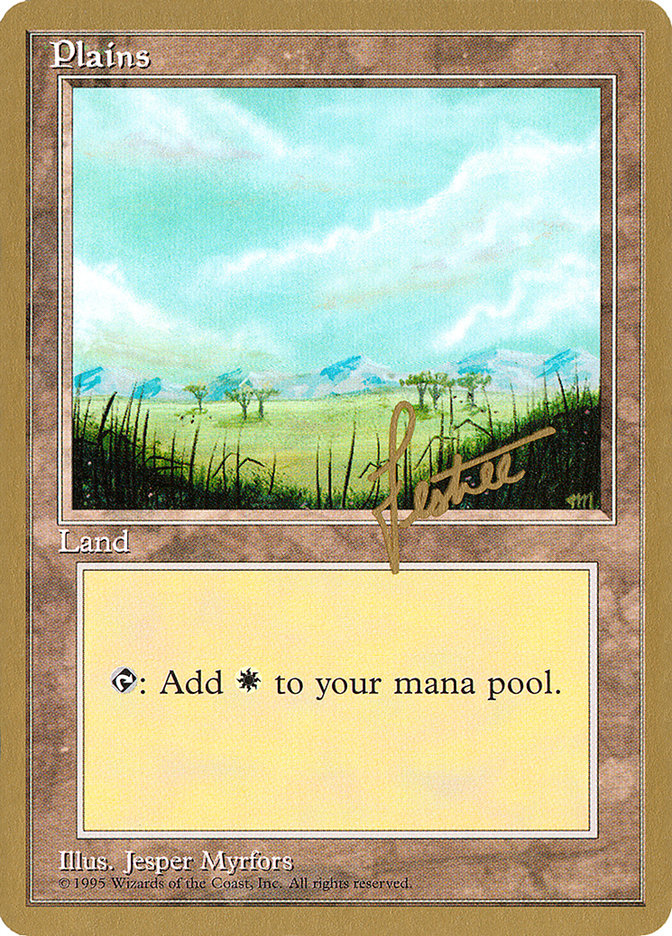 Plains (bl365) (Bertrand Lestree) [Pro Tour Collector Set] 