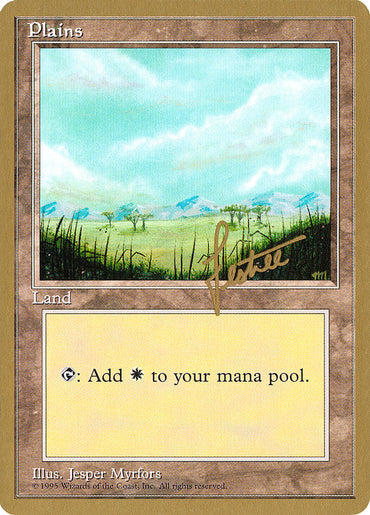 Plains (bl365) (Bertrand Lestree) [Pro Tour Collector Set] 